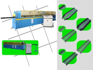 Macchina oleodinamica foratrice e asolatrice automatica e per la lavorazione di profili persiana, per produrre asole e fori di varia tipologia e grandezza su profili persiane Completa di sistema software dedicato per la gestione completa della produzione e sistema di avanzamento dei profili automatico