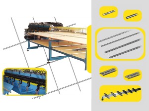 Macchina automatica per la forare profili in alluminio foratura su alluminio Automatic machine for drill aluminium profiles, producing buttonholes / holes on profiles / aluminium bars of different sizes starting from coil Complete of software system for the complete managing of the production and profiles advancing system Possibility to count the made pieces with a sensor Power supply 4kW / 400 V Productiviy: about 15 pcs for minutes Machine automatique pour percer des profils en aluminium, produisant des boutonnières / trous sur des profilés / barres en aluminium de différentes tailles à partir de la bobine Système logiciel complet pour la gestion complète de la production et du système de progression de profils