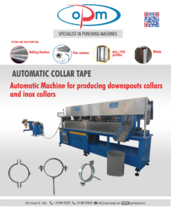 automatic machine for producing collars form coil macchina automatica per produrre collari pluviali