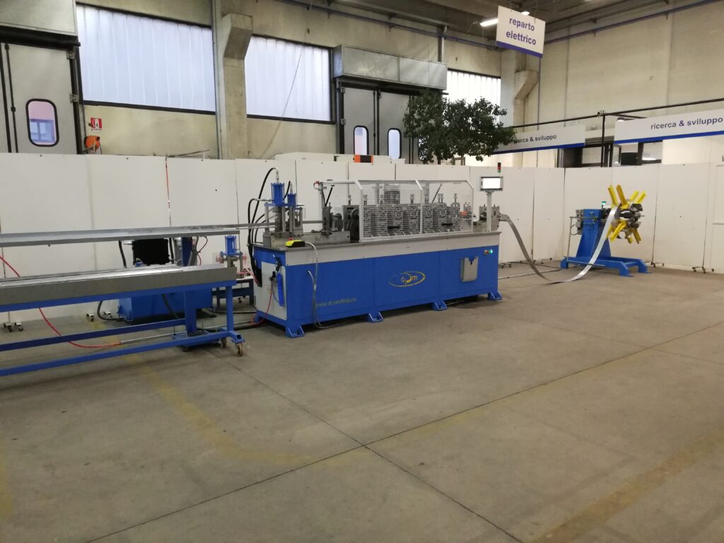 Roll Forming Machine to Produce U and Omega Profiles. Industrial machines